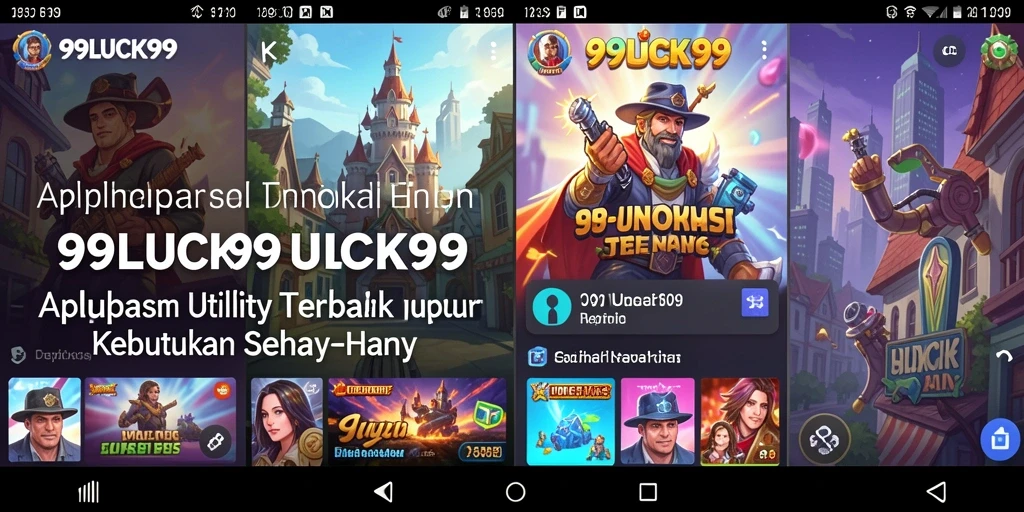 Tampilan utama aplikasi 99LUCK99 dengan fitur pengingat yang intuitif.