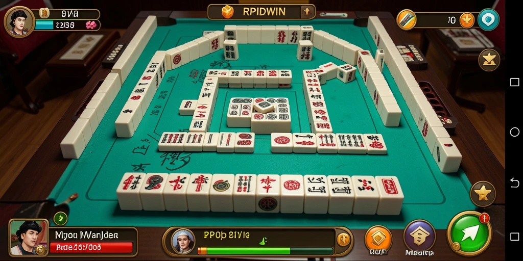 Tampilan gameplay Mahjong yang menarik dalam RPIDWIN.